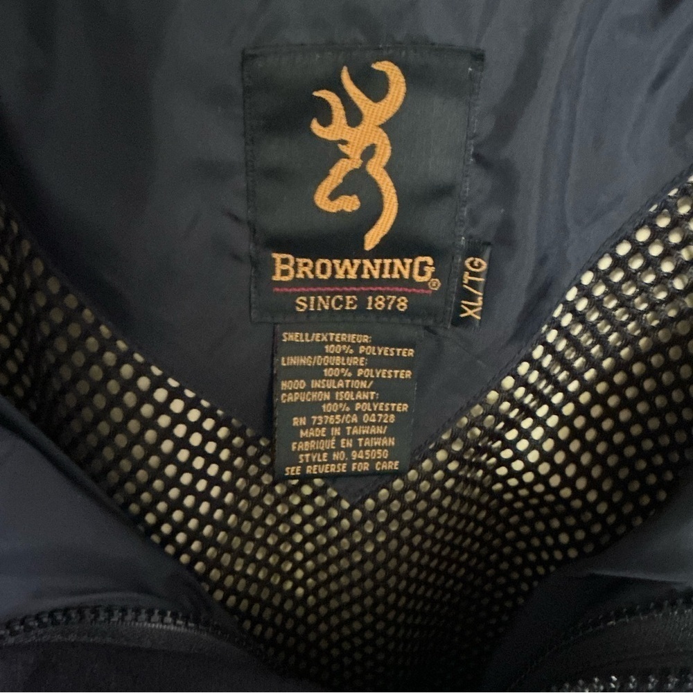 BROWNING MENS HYDRO FLEECE JACKET SIZE XL/TG - Picture 3 of 7